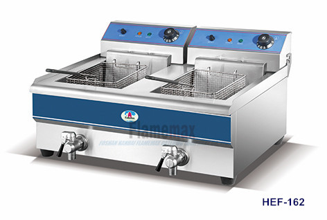 HEF-162 2-tank 2-basket electric fryer