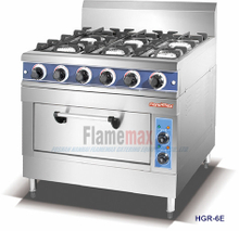 HGR-4E 4-Burner Gas Range with Electric Oven