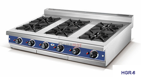 HGR-6 6-burner gas range