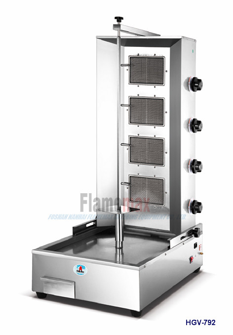 HGV-792 4-Burner Gas Shawarma Machine